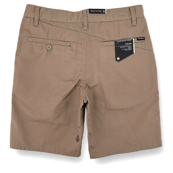 Volcom Frickin Khaki Chino Shorts Boys Size 14 Large 27 7" Inseam - Picture 3 of 6